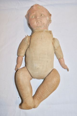 Antique Old Baby Doll Scary Old Doll Creepy Restore.
