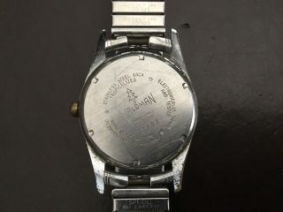 Vintage men ' s Waldman 23 jewels hand - winding watch - runs,  spares 2