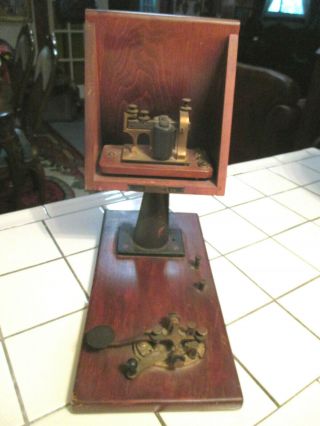 Antique J.  H.  Bunnell & Co Telegraph Key & Sounder