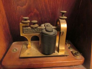 Antique J.  H.  Bunnell & Co Telegraph Key & Sounder 2
