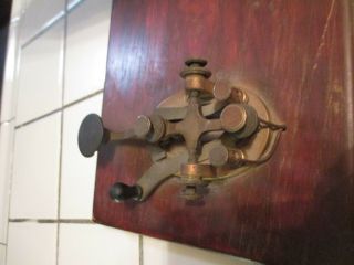Antique J.  H.  Bunnell & Co Telegraph Key & Sounder 4
