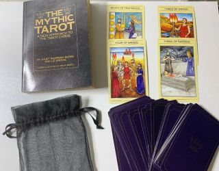 The Mythic Tarot Juliet Burke & Liz Greene 1986 Set - Book/cards Rare/vintage