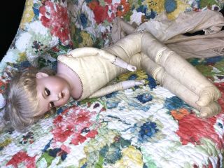 Antique Armand Marseille Kid Doll German Bisque Baby 23” 370 A.  4.  M. 8