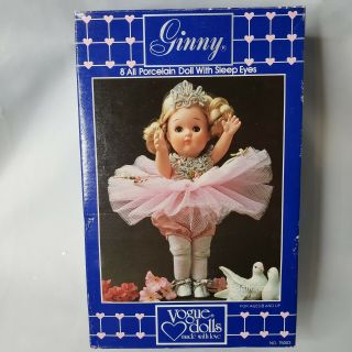 Vintage Vogue 1984 Porcelain Ballerina Pink Dress Ginny Dolls 8 "