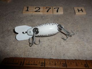 T1277 H VINTAGE WOODEN BOMBER FISHING LURE 4