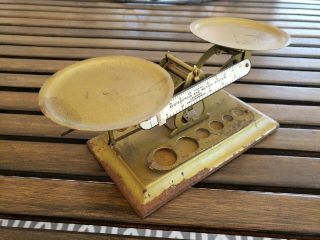 Antique Vintage Pelouze Scale Co R - 47 Balance Scale No Weights