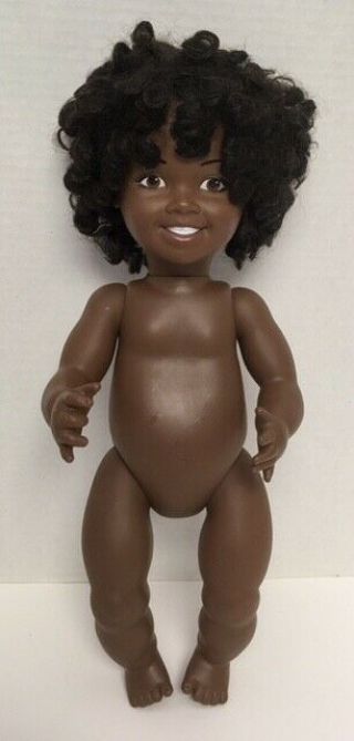 1988 Lakeshore African - American Vinyl Girl Doll Vintage Ethnic Realistic T1