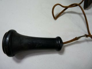 Kellogg Vintage Antique Oak Wood Wall Telephone Hand Crank Bell Sumter 1900 ' s 11
