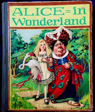 Alice In Wonderland & Looking Glass Carroll Antique Victorian Book Mcloughlin