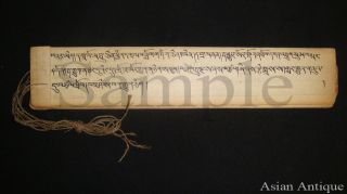 Mongolian Tibetan Buddhist Manuscript Leaves Painting Drawing Mongolia А3453