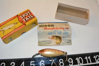 Old Woods Spot Tail Lure Combo 2 Piece Cardboard Box With Paperwork A