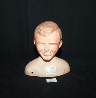 Thriftchi Charles Lindbergh Doll Head Faith Wick By Viv St.  Louis 1981