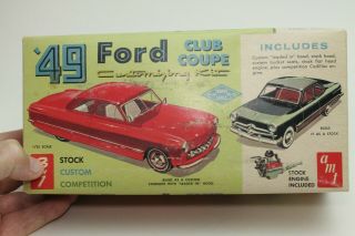 Amt 49 Ford Club Coupe 3 In 1 Customizing Kit 2149 Gg 1964 Issue Date