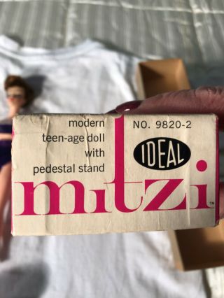 Vintage Ideal Mitzi Barbie Clone Doll No 9820 - 2 7