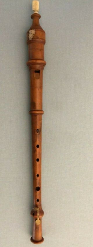 William Hall & Son Rare Very Old Antique Recorder - Musical Instrument 1865 - 1869