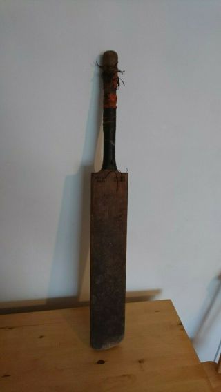 Vintage Antique Cricket Bat Full Size Challenge British Made Double Rubber