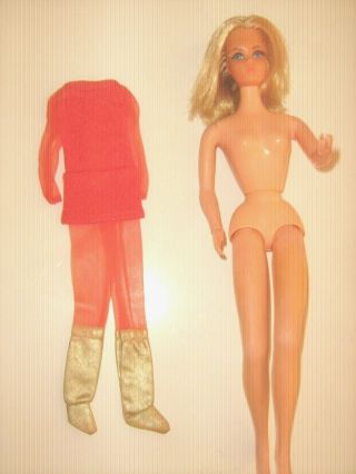 Vintage Dramatic Living Barbie doll 1967 Bending arms and legs & outfit 3