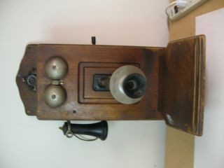 Kellogg Cathedral Top Antique Wall Phone