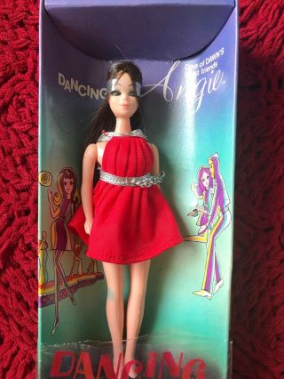 Vintage Dawn Doll Dancing Angie 1970 Topper & Stand.  Read