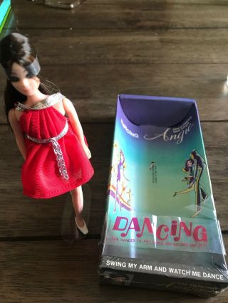 Vintage Dawn Doll Dancing Angie 1970 Topper & Stand.  Read 2