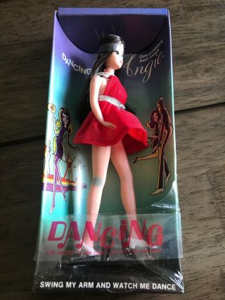 Vintage Dawn Doll Dancing Angie 1970 Topper & Stand.  Read 3