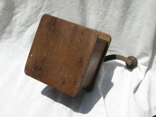 Vintage,  Antique primitave Coffee grinder,  Hand Crank 5