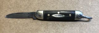 Vintage Antique Folding Pocket Knife Wadsworth Germany 1905 - 1936 Miniature Scout