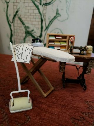 Vintage Sewing Room For Dollhouse