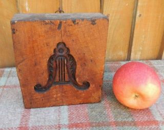 Antique 19th C Boxwood Framers Mould Hand Carved Decorative Great Patina