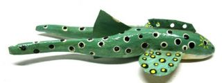 Vintage Rudy Zwieg Frog Listed Carver Fish Spearing Decoy Ice Fishing Lure