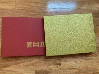 Vintage RED Ben Parker Photo Album with GOLD Sleeve Cover 2