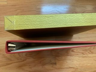 Vintage RED Ben Parker Photo Album with GOLD Sleeve Cover 4