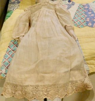 45 Antique 2 Pc Silk Outfit W/undies For Sm Antique Bisque / Early Doll Etc