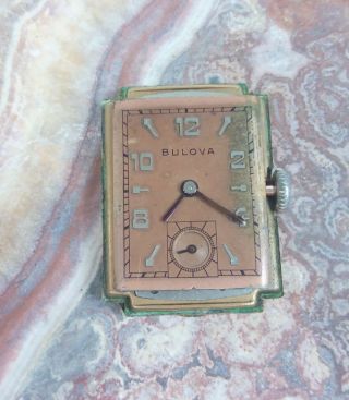 vintage Man ' s Bulova Watch 14K gold filled 21 jewel movement.  99 4