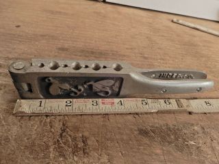 Vintage Lead Weight Mold Antique Fishing Sinker Diecast Inline Bottom Bouncer A4