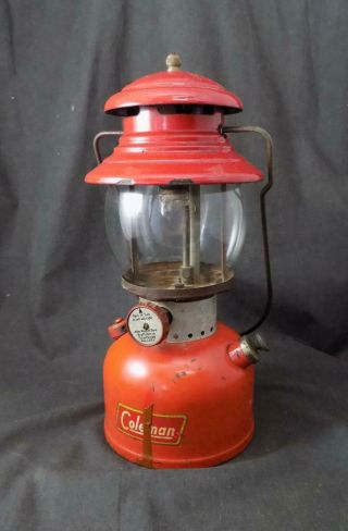 Vintage Coleman Lantern,  Model 200a Red,  Nov 1954 Date