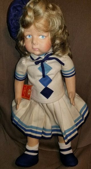 Vintage Lenci Doll Suzanna Near With Tag 1980s