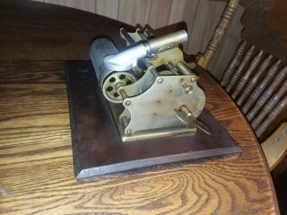 ANTIQUE COLUMBIA MODEL Q CYLINDER RECORD PHONOGRAPH W/ REPRODUCER 6