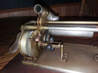 ANTIQUE COLUMBIA MODEL Q CYLINDER RECORD PHONOGRAPH W/ REPRODUCER 7