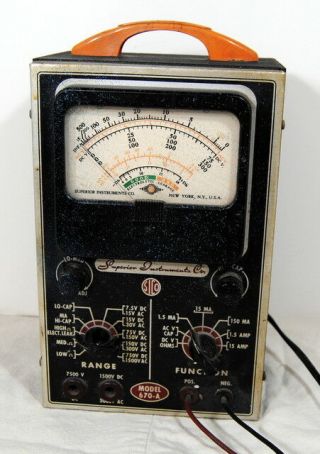 Ohms Meter Superior Instruments Co 670 - A Vintage Tube Type Well