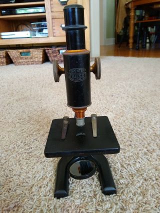 Vintage Antique Spencer Buffalo Microscope 10x 2