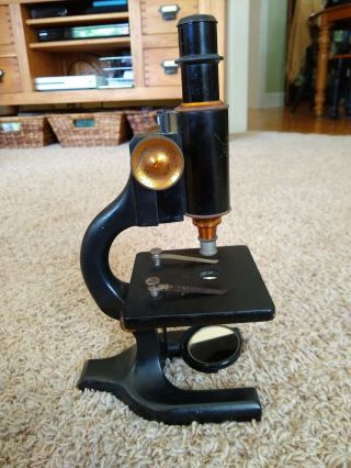 Vintage Antique Spencer Buffalo Microscope 10x 4