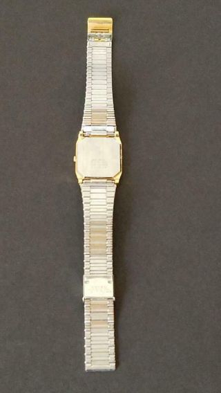 Vintage Mens Seiko Quartz Gold Tone Watch 7430 - 5670 Great 3
