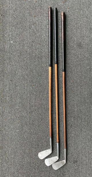 Antique Hickory Wood Shaft George Nicoll Irons 5