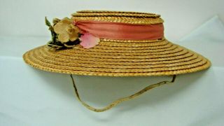 1930s Vintage Straw Doll Hat Think From Mcguffey Ana Madame Alexander Doll Hat