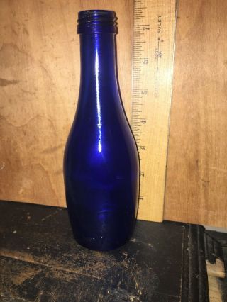 Classic Cobalt Blue Glass Bottle Ty Nant.