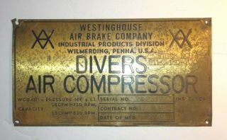 Westinghouse Air Brake Co.  " Diver 