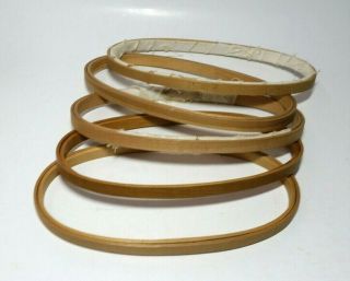 4 Duchess And 1 Gibbs Usa Wooden Oval Embroidery Hoops Antique Bentwood Wood