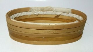 4 Duchess and 1 Gibbs USA Wooden Oval Embroidery Hoops Antique Bentwood Wood 3