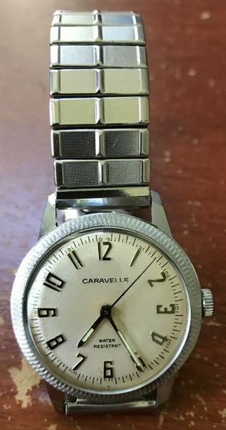 Vintage Caravelle N3 Men ' s Wristwatch Mechanical Running 2